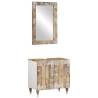 2 Piece Solid Wood Mango Bathroom Furniture Set