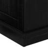 HALDEN Black TV Cabinet with 2 Sliding Doors - 150x40x60 cm