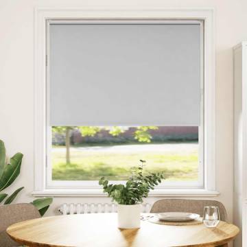 Roller Blind Blackout Light Grey 110x130 cm - HipoMarket