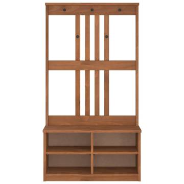 Hall Tree SANDENS - Stylish Solid Wood Entryway Furniture