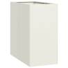 Stylish White Steel Planter 40x80x80 cm for Garden & Patio