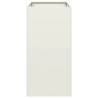 Stylish White Steel Planter 40x80x80 cm for Garden & Patio