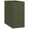 Olive Green Steel Planter 40x80x80 cm - Stylish & Durable