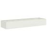 Stylish White Steel Planter 280x80x40 cm for Outdoor Spaces