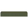 Stylish Olive Green Planter - 280x80x40 cm Steel