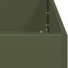 Olive Green Planter 100x100x30 cm Steel - Stylish & Durable