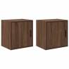  Garage Wall Cabinets 2 pcs Brown Oak Engineered Wood Colour brown oak Size 40 x 30 x 41 cm Quantity in Package 2 