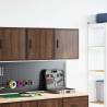 Garage Wall Cabinets 2 pcs Brown Oak - Durable & Space Saving