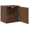 Garage Wall Cabinets 2 pcs Brown Oak - Durable & Space Saving