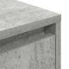 Bedside Cabinet with LED Lights - Concrete Grey 38x34x50 cm