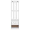 Hall Tree SANDENS White - Stylish Solid Pine Storage Unit