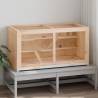 Hamster Cage 89.5x45x45 cm - Solid Wood Fir | Hipo Market