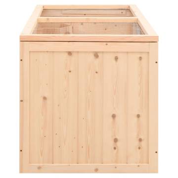 Hamster Cage 89.5x45x45 cm - Solid Wood Fir | Hipo Market