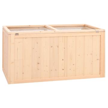 Hamster Cage 89.5x45x45 cm - Solid Wood Fir | Hipo Market