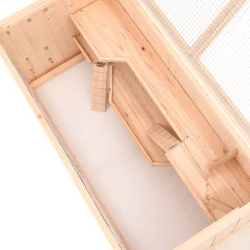 Hamster Cage 89.5x45x45 cm - Solid Wood Fir | Hipo Market