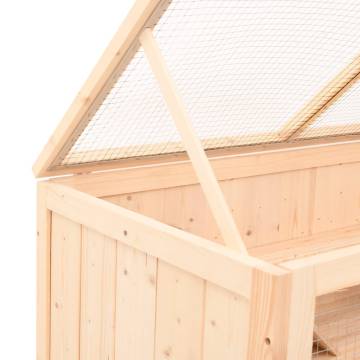 Hamster Cage 89.5x45x45 cm - Solid Wood Fir | Hipo Market