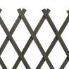 Garden Trellis Fence Grey - 120x60 cm Solid Firwood