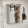  Hanging Cabinet HALDEN with Sliding Door White 49x22.5x70 cm Pine Colour white Quantity in Package 1 Number of 