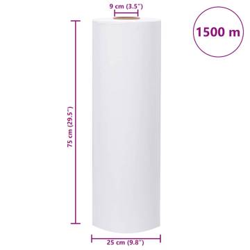 Agricultural Stretch Film 25 µm 75 cm x 1500 m - Durable & UV Resista