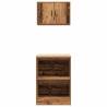 Garage Cabinets 2 pcs Old Wood | Organize Your Tools - HipoMarket