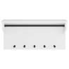 Wall-mounted Coat Rack SANDNES White - Solid Pinewood 87x30 cm