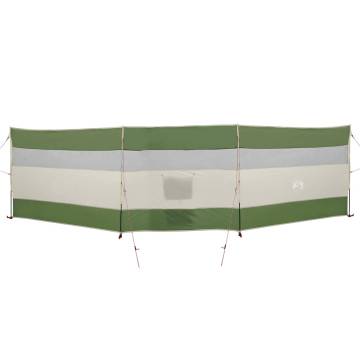 Camping Windbreak Green 508x130 cm - Waterproof & Portable