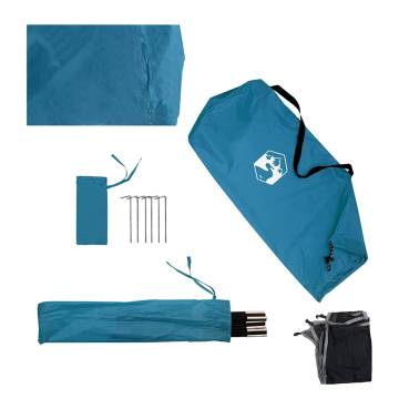 Camping Windbreak Blue 490x123cm - Waterproof & Portable