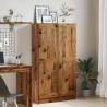 Stylish Book Cabinet - Old Wood 82.5x30.5x150 cm