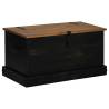 Storage Chest HALDEN Black - Solid Pine Wood 91x48x47 cm