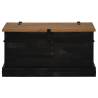 Storage Chest HALDEN Black - Solid Pine Wood 91x48x47 cm