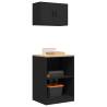  Garage Cabinets 2 pcs Black Engineered Wood Colour black Size 60 x 51 x 85 cm Quantity in Package 1 Model 2 shelves 