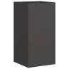 Stylish Black Planter 40x40x80 cm - Durable Cold-Rolled Steel