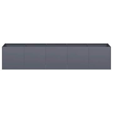 Stylish Anthracite Planter 200x40x40 cm - Durable Steel