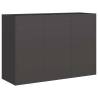 Stylish Black Planter 120x40x80 cm - Cold-Rolled Steel