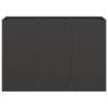 Stylish Black Planter 120x40x80 cm - Cold-Rolled Steel