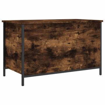 Storage Bench Smoked Oak 80x42.5x50 cm - Stylish & Functional