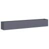 Stylish Anthracite Planter - 280x40x40 cm Cold-Rolled Steel