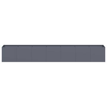 Stylish Anthracite Planter - 280x40x40 cm Cold-Rolled Steel