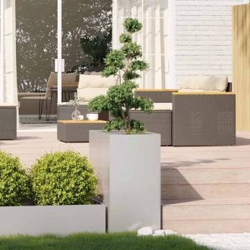 Stylish 40x80x80 cm Stainless Steel Planter for Outdoor Spaces