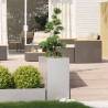 Stylish 40x80x80 cm Stainless Steel Planter for Outdoor Spaces