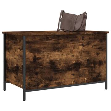 Storage Bench Smoked Oak 80x42.5x50 cm - Stylish & Functional