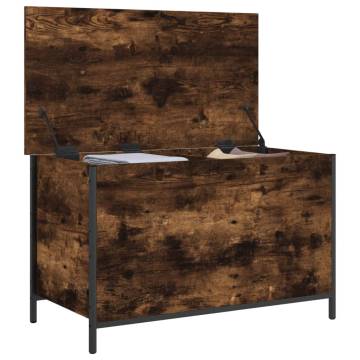 Storage Bench Smoked Oak 80x42.5x50 cm - Stylish & Functional