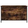 Storage Bench Smoked Oak 80x42.5x50 cm - Stylish & Functional