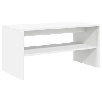 Stylish White TV Cabinet 60x40 cm | Durable Engineered Wood