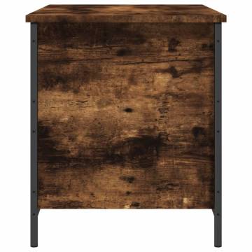 Storage Bench Smoked Oak 80x42.5x50 cm - Stylish & Functional