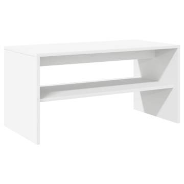 Stylish White TV Cabinet 60x40 cm | Durable Engineered Wood