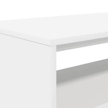 Stylish White TV Cabinet 60x40 cm | Durable Engineered Wood