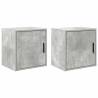  Garage Wall Cabinets 2 pcs Concrete Grey Engineered Wood Colour concrete grey Size 40 x 30 x 41 cm Quantity in Package 2 