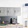 Garage Wall Cabinets - 2 pcs Concrete Grey Engineered Wood