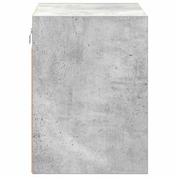 Garage Wall Cabinets - 2 pcs Concrete Grey Engineered Wood